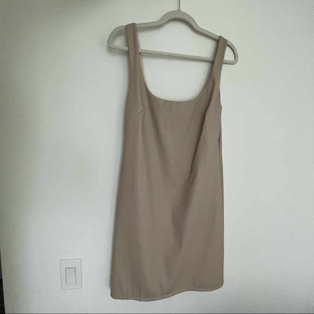 Faux Leather mini dress - Size L